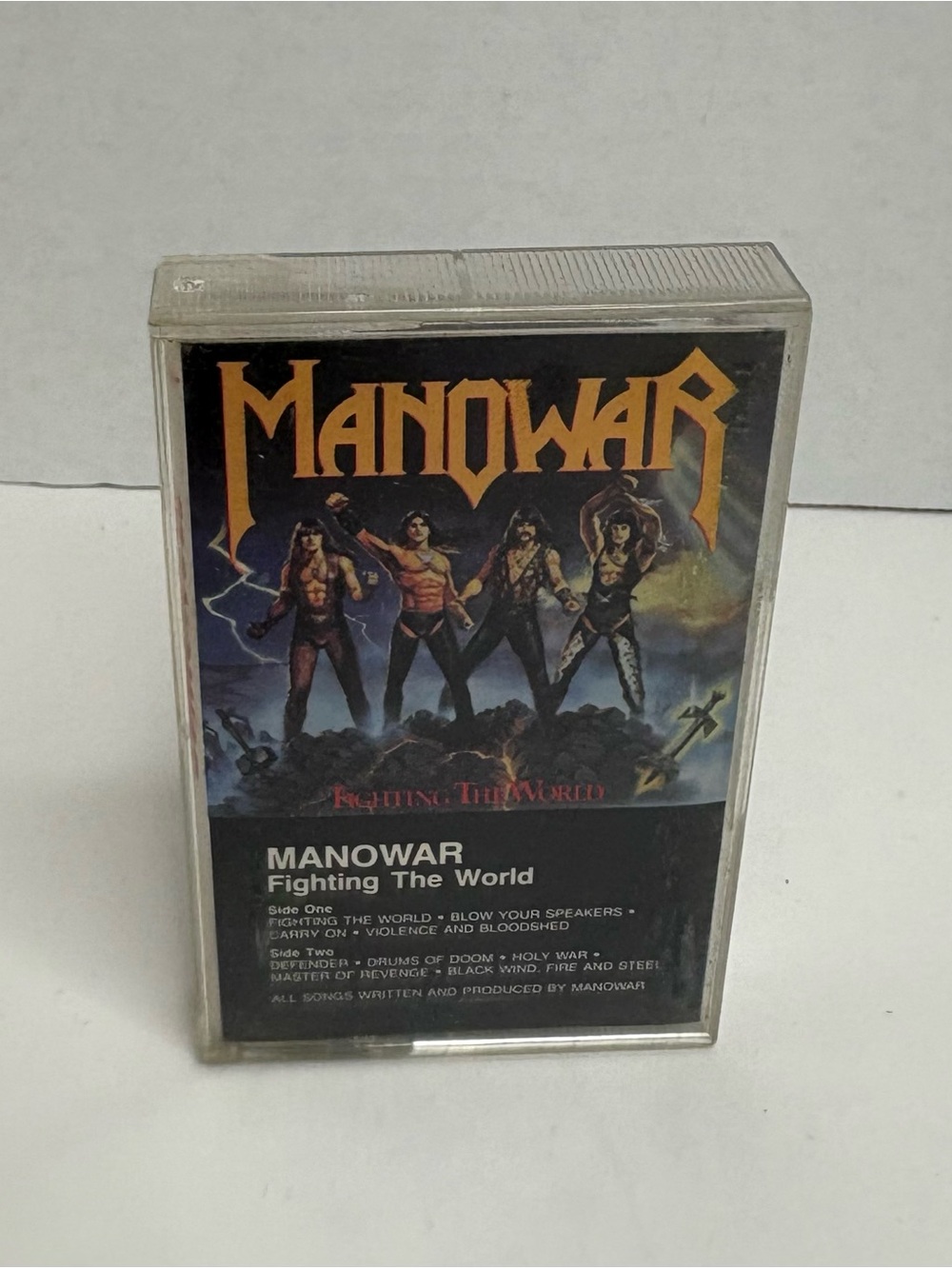 Fighting the World by Manowar (Cassette, Feb-1987, Atlantic Label)